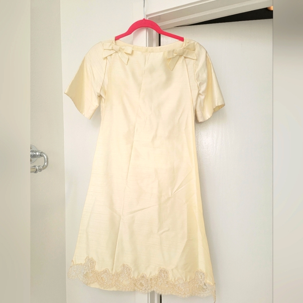 Vintage Wedding Dress Short Size Small - Medium
